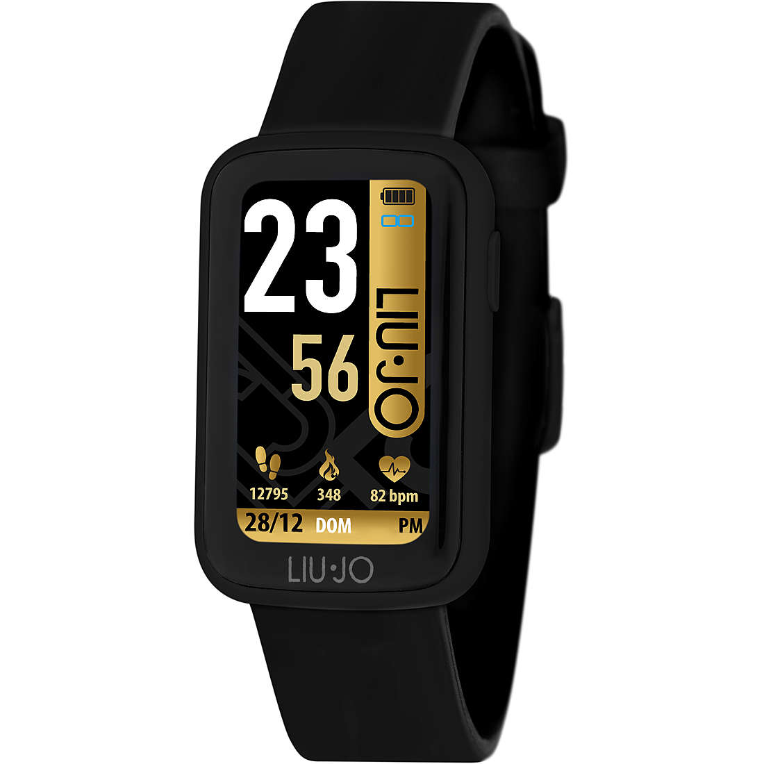 Orologio Smartwatch Donna LiuJo Fit SWLJ039 Cinturino in Silicone Colore  Nero